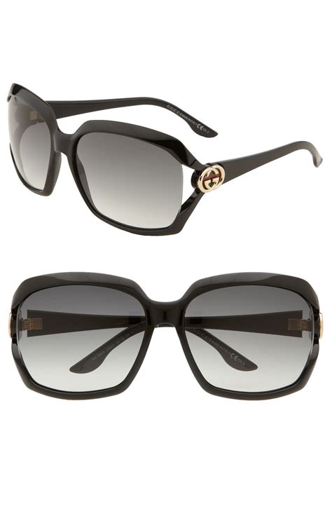 gucci 60mm oversize square sunglasses|Gucci women's oversized square sunglasses.